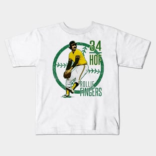 Rollie Fingers Oakland HOF Kids T-Shirt